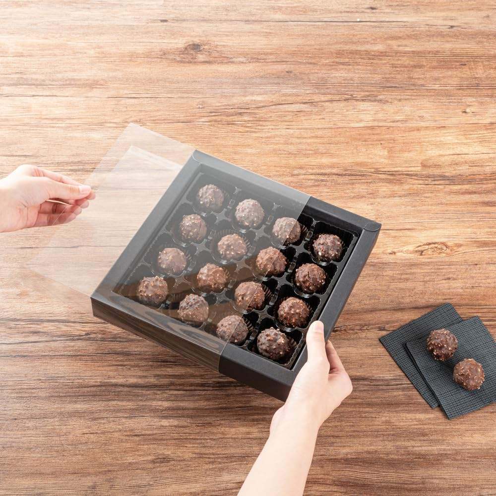 clear chocolate sleeve boxes