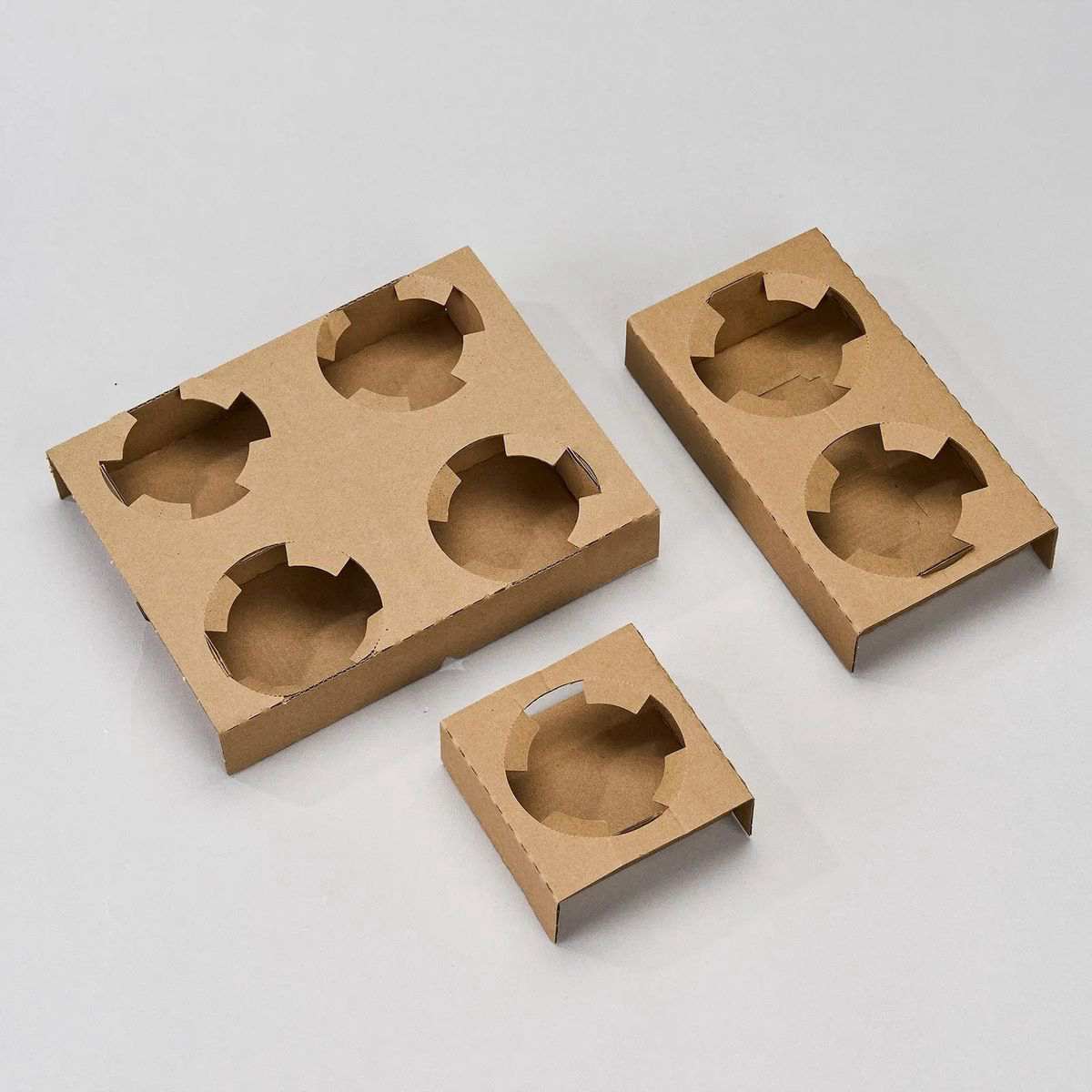 corrugated paper cup carriers