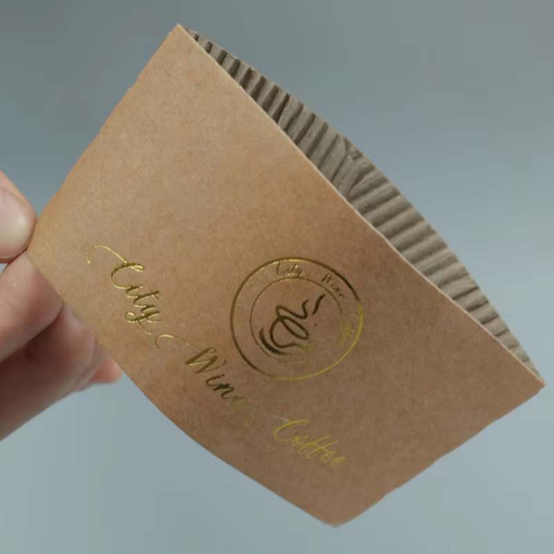 kraft corrugated cup packaging sleeve