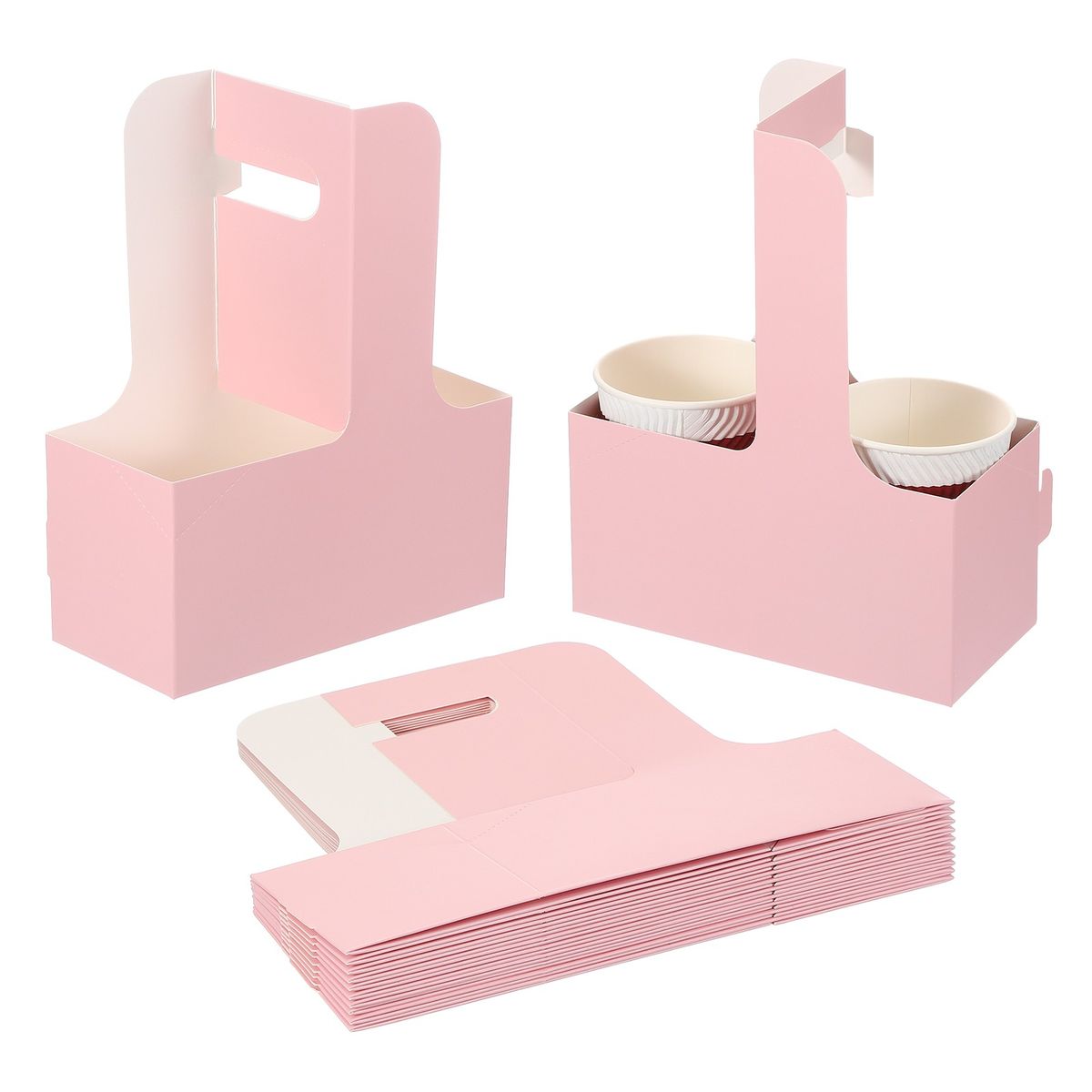 printed drink carrier with handles