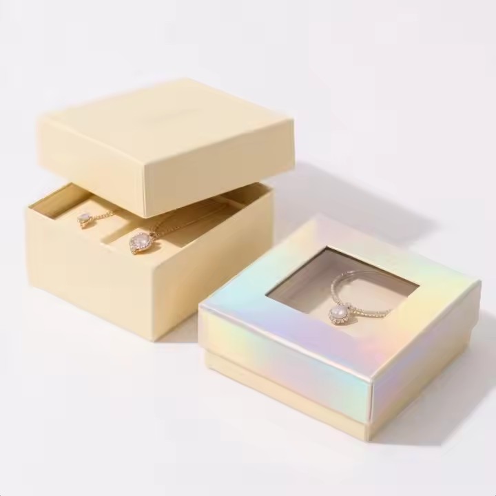 transparent cardboard box for jewelry