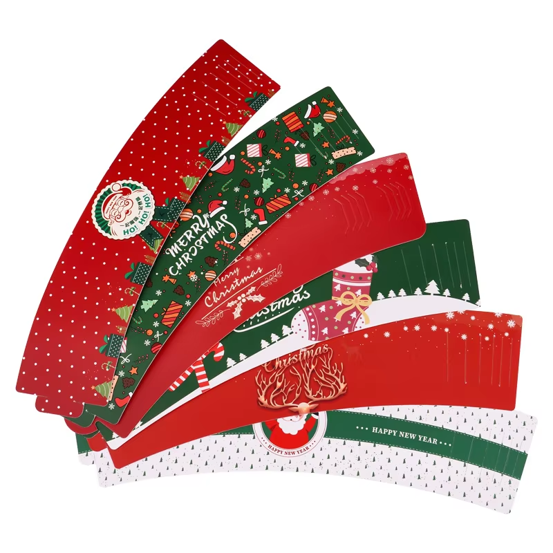 Adjustable cup paper sleeve