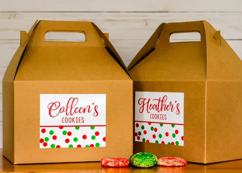 Gable box for cookie