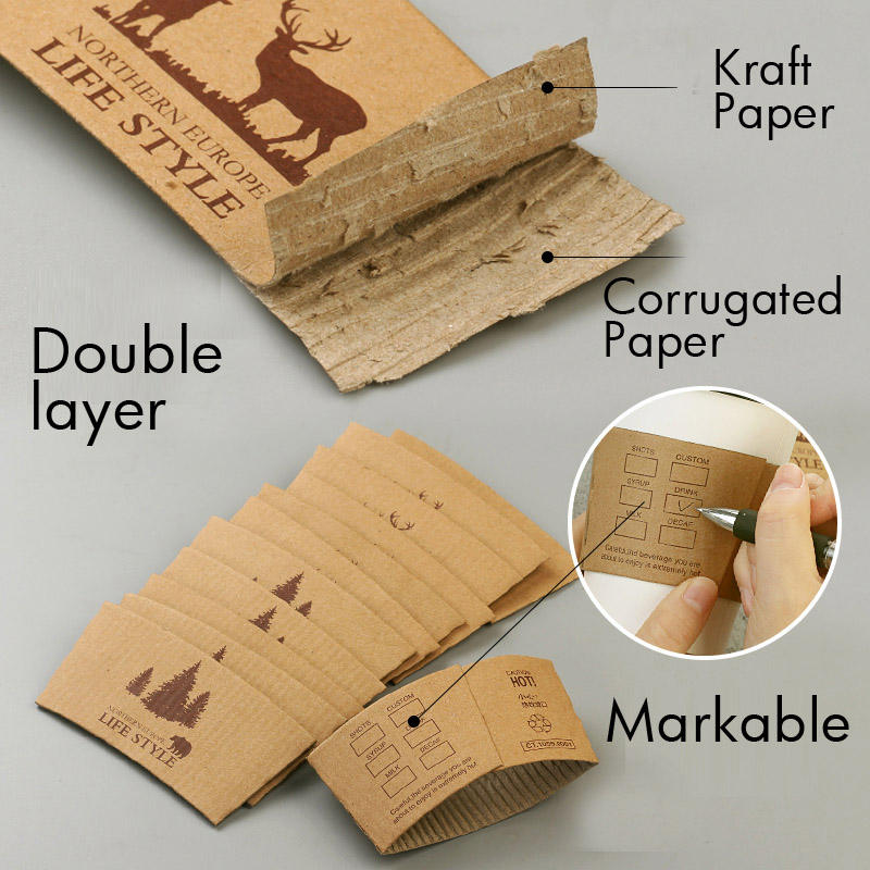Kraft Paper cup sleeves