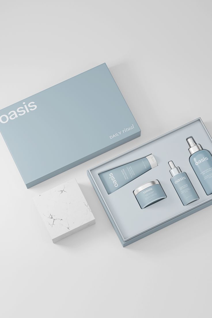 Lid and base gift box for cream packaging