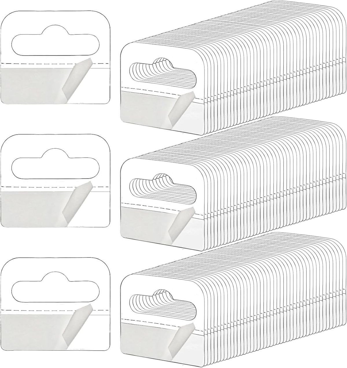 clear PVC PET Hangtag