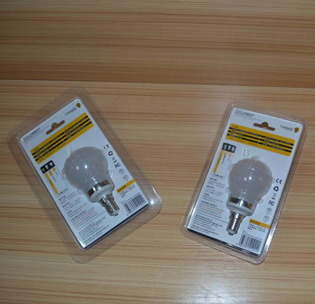 folding blister for LED bulb