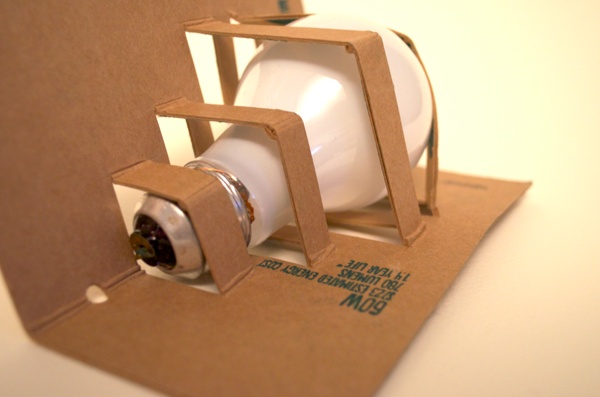paper card insert paper insert style LED Bulb Packing