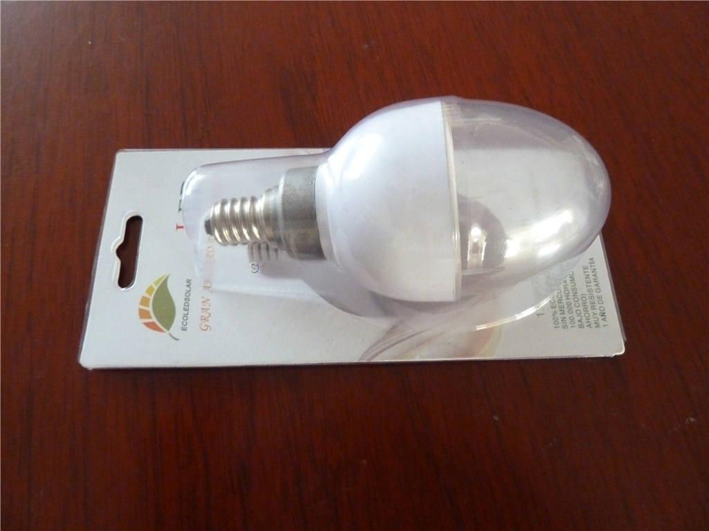 slide blister card for led bulb box