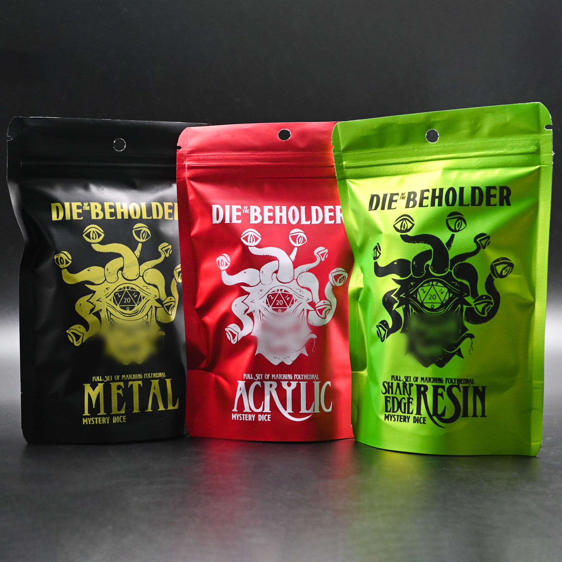 Mystery Bag plastic Dice Packaging