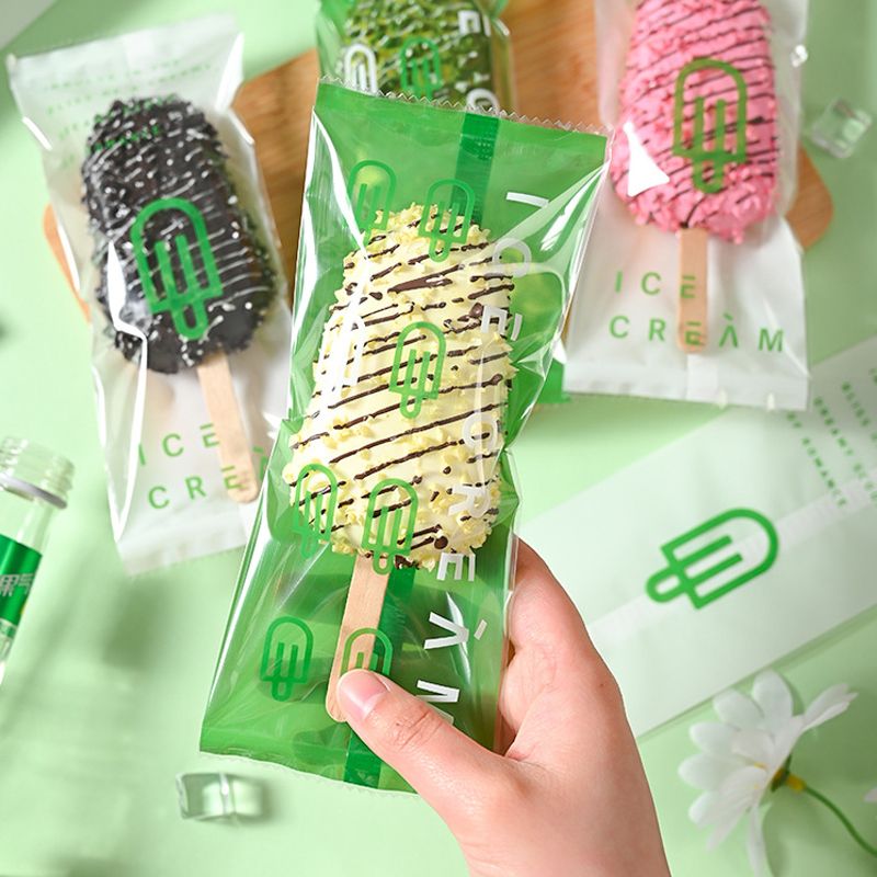 Plastic bag for popsicle packaging