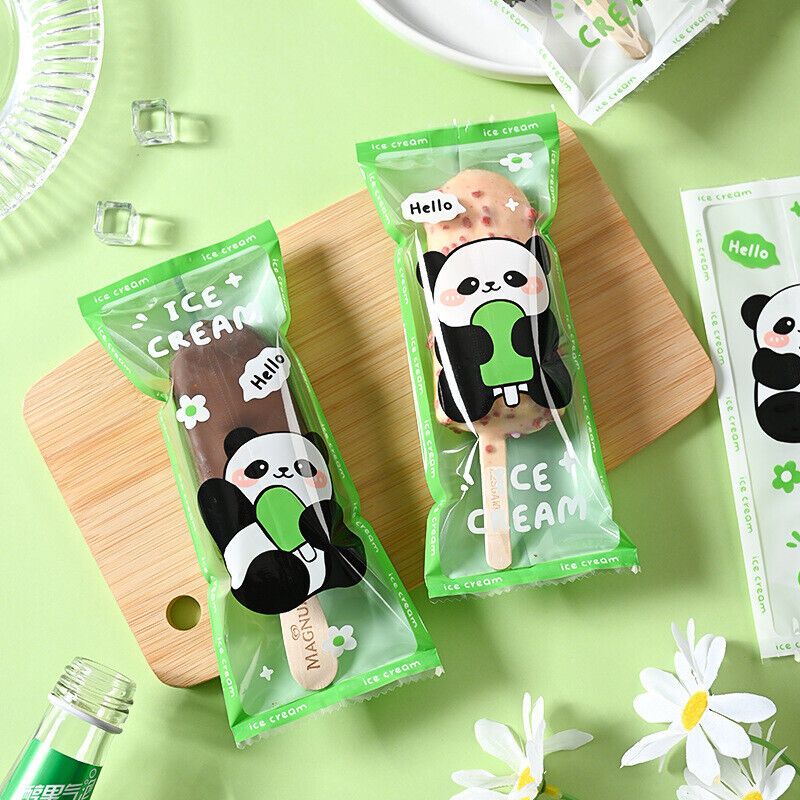 Plastic bag for popsicle packaging