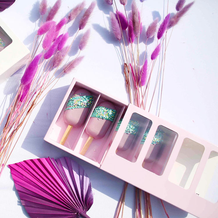 Popsicle drawer window paper box