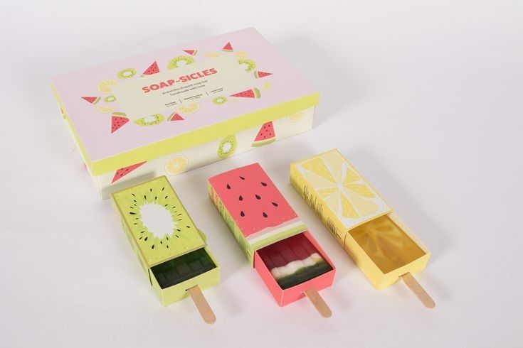Popsicle packaging paper box