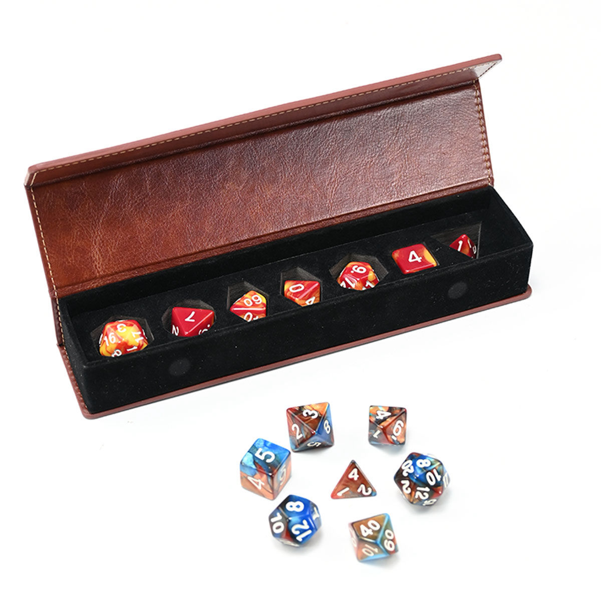 Pu Leather magnet box dice packaging