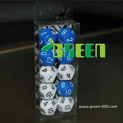 clear plastic box dice packaging