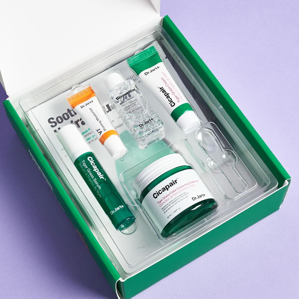 clear skincare blister tray