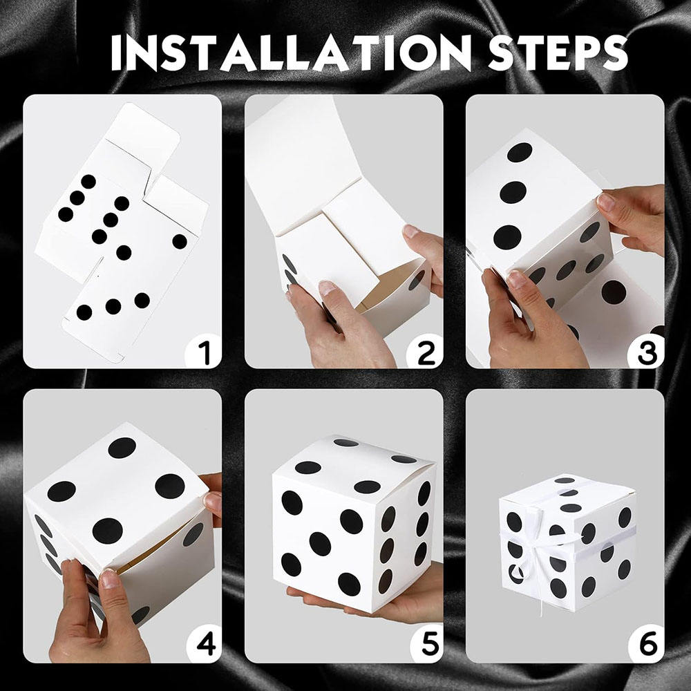 tuck top paper box dice packaging