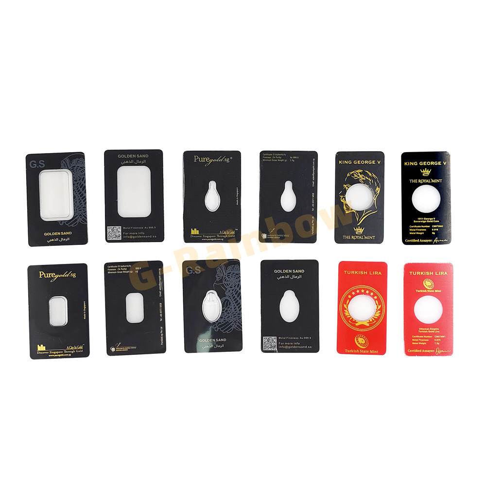 Coin Card Blister differenet color 