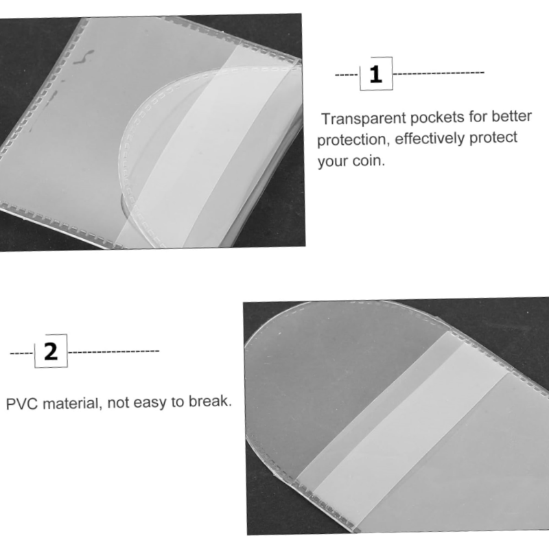Single Pocket Pvc Coin Flips