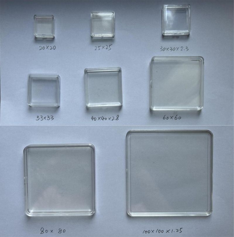 Square Acrylic Case Coin Box size