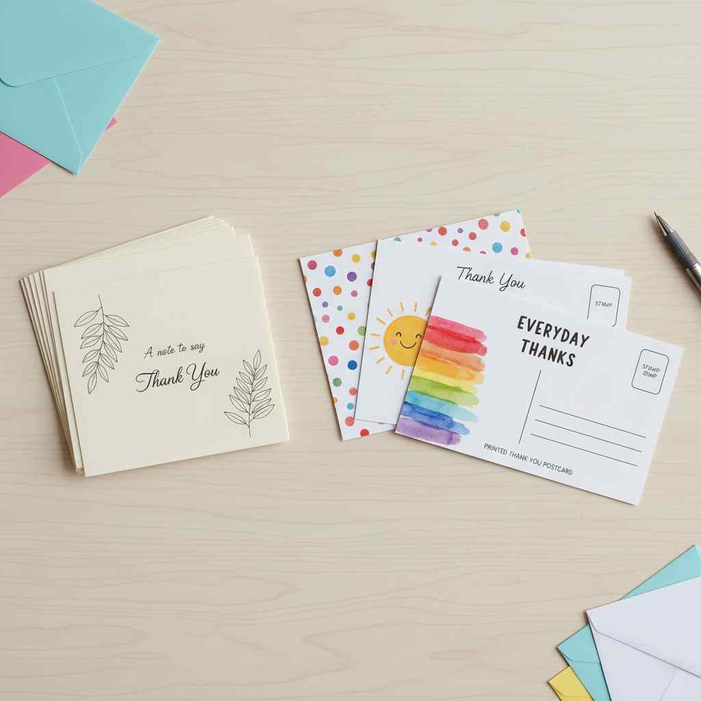 Pre printed thank you notes