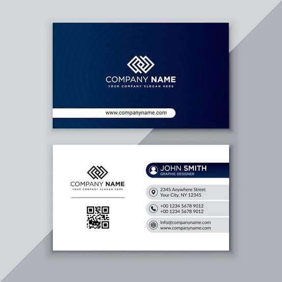 Business Card front and back