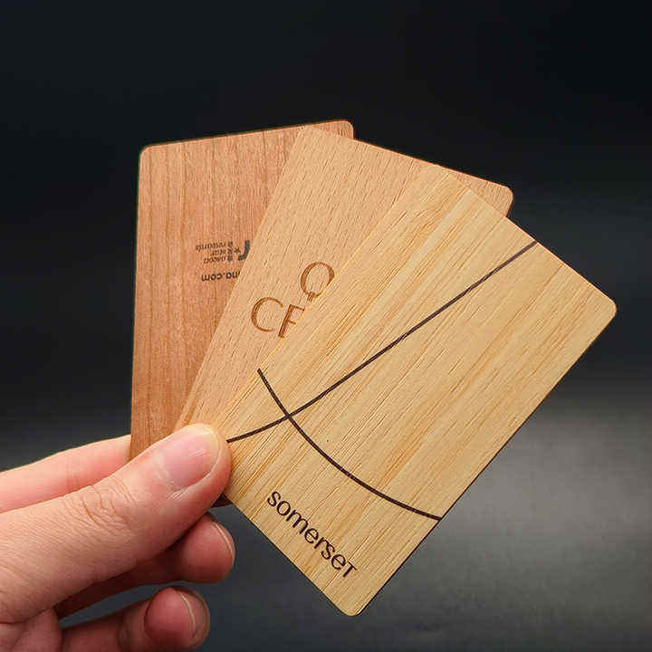 Wooden business card