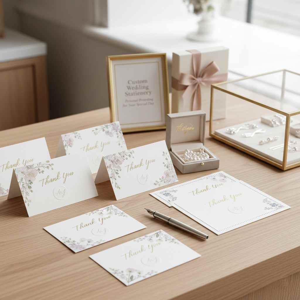 pre printed wedding thank you cards