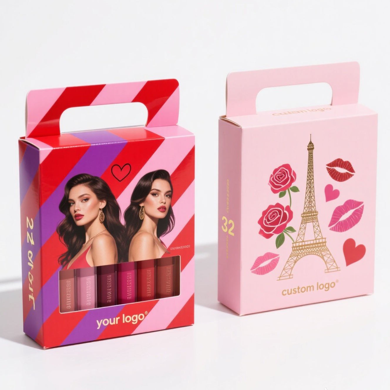 Custom Hang Tab Boxes for lipstick