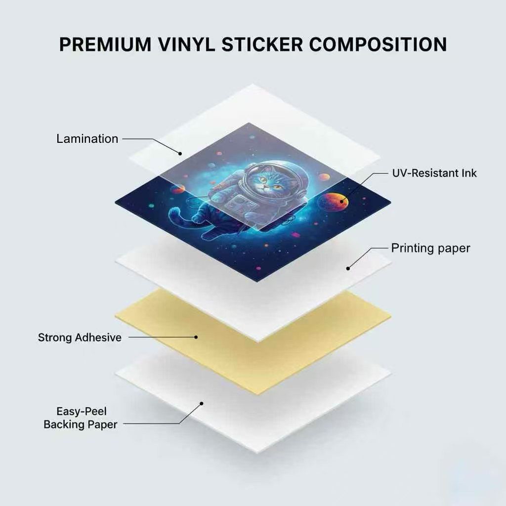 Layers of Custom Sticker