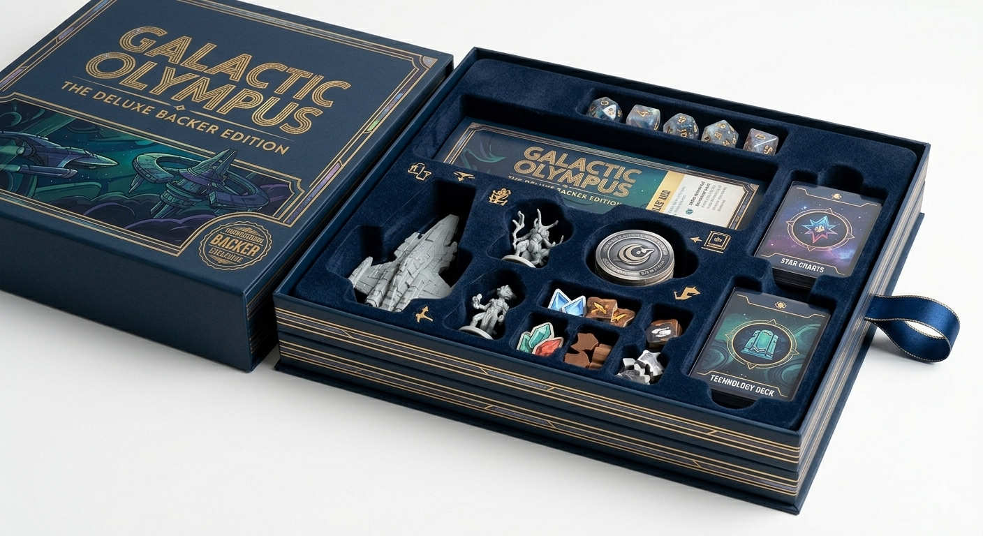 Gold Foil Logo Box for board Game