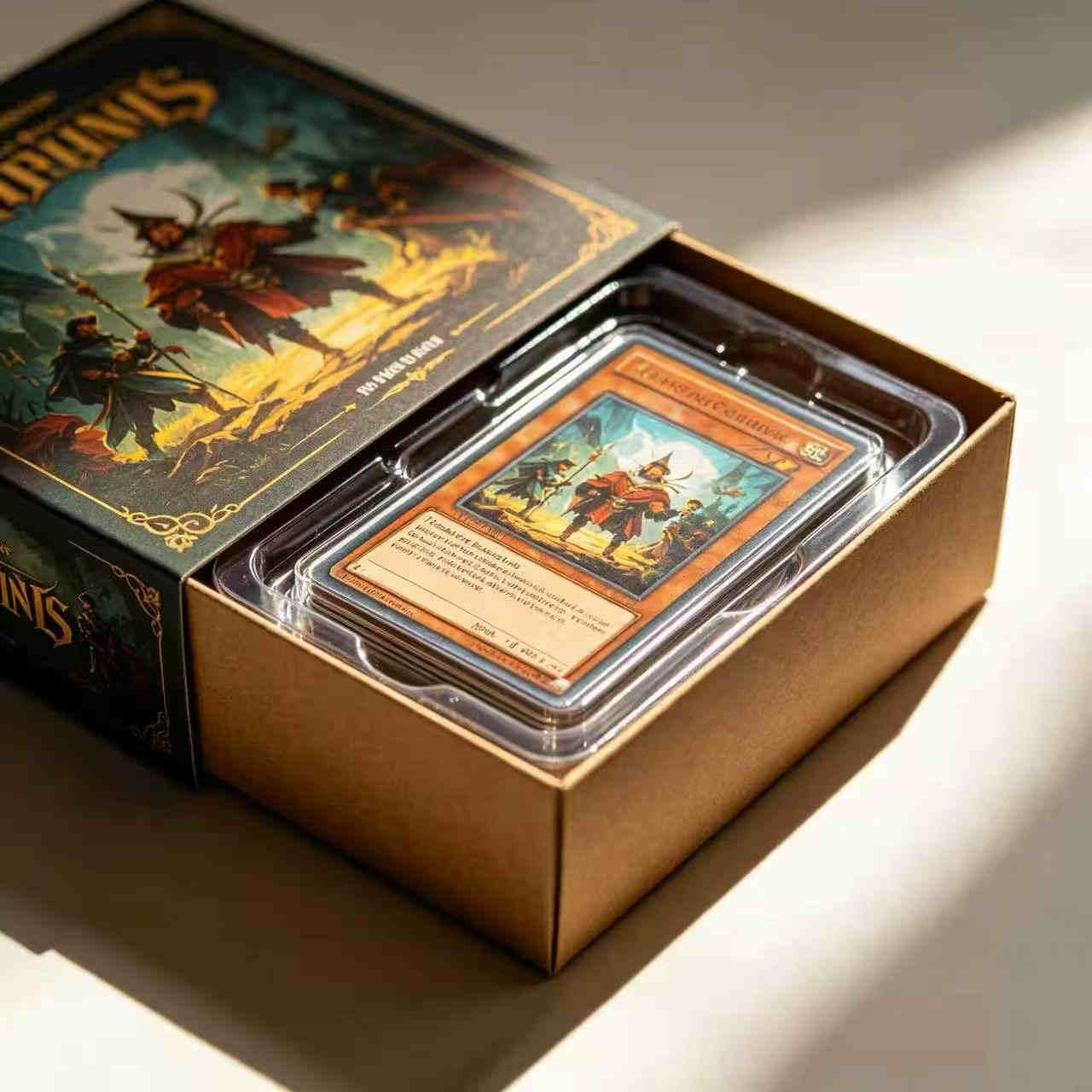 clear PET blister custom board game insert