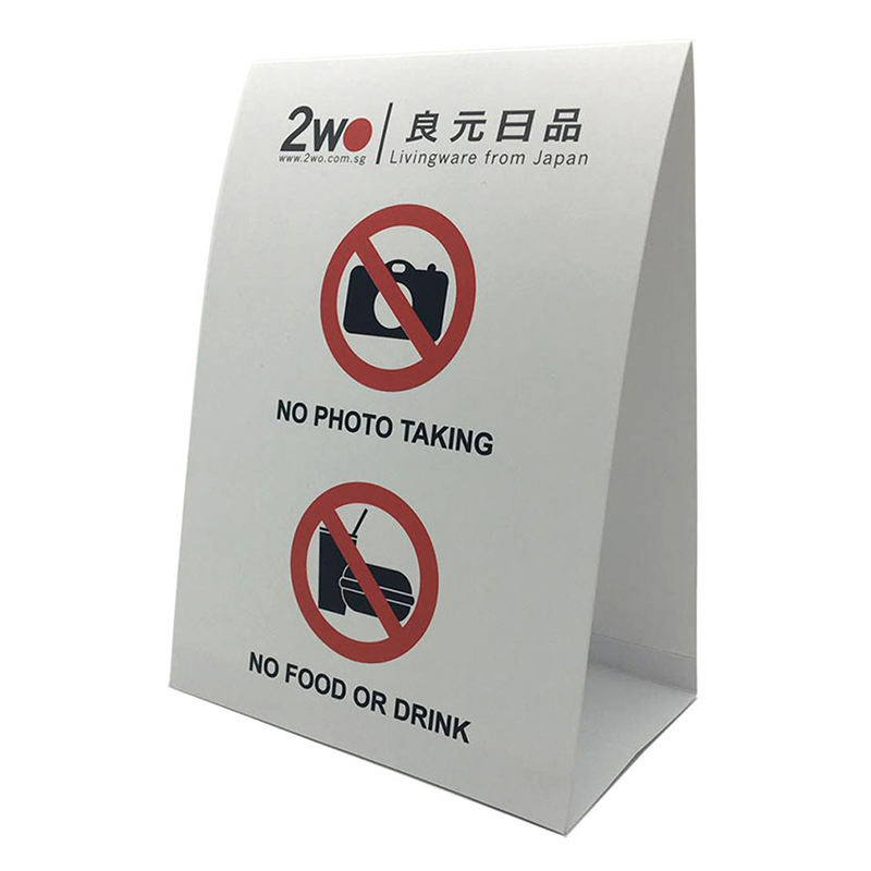 Cửa hàng bán lẻánNhà sản xuất tùy chỉnh bao bì một cửafacturer Retail Stores table tent cards